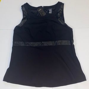 TORRID Peplum style, black tank